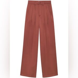 Anine Bing Carrie Pant in Silk Terracotta